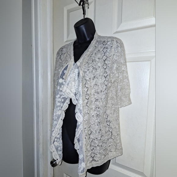 Ruby red knitted cardigan size PL - Picture 2 of 5